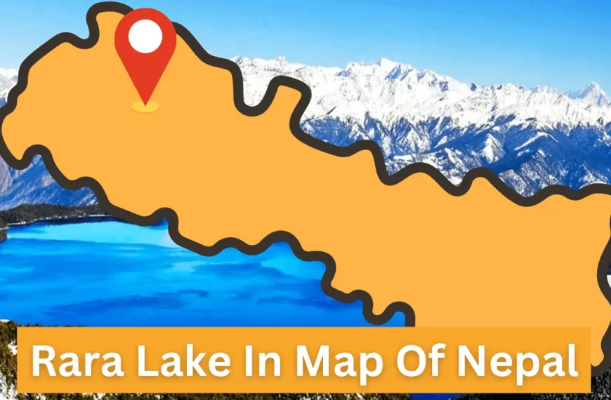 Where is Rara Lake located on the map of Nepal?