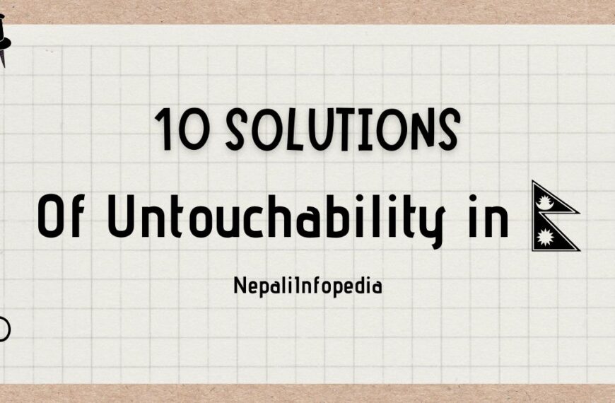 Solutions to untouchability in nepal